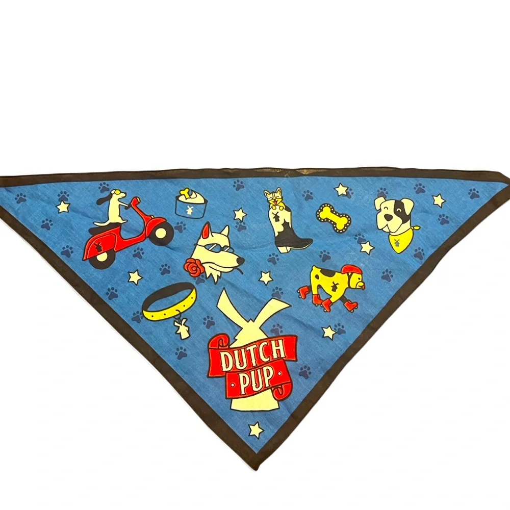 Dutch Bros Dog Bandana Blue Dutch Pup